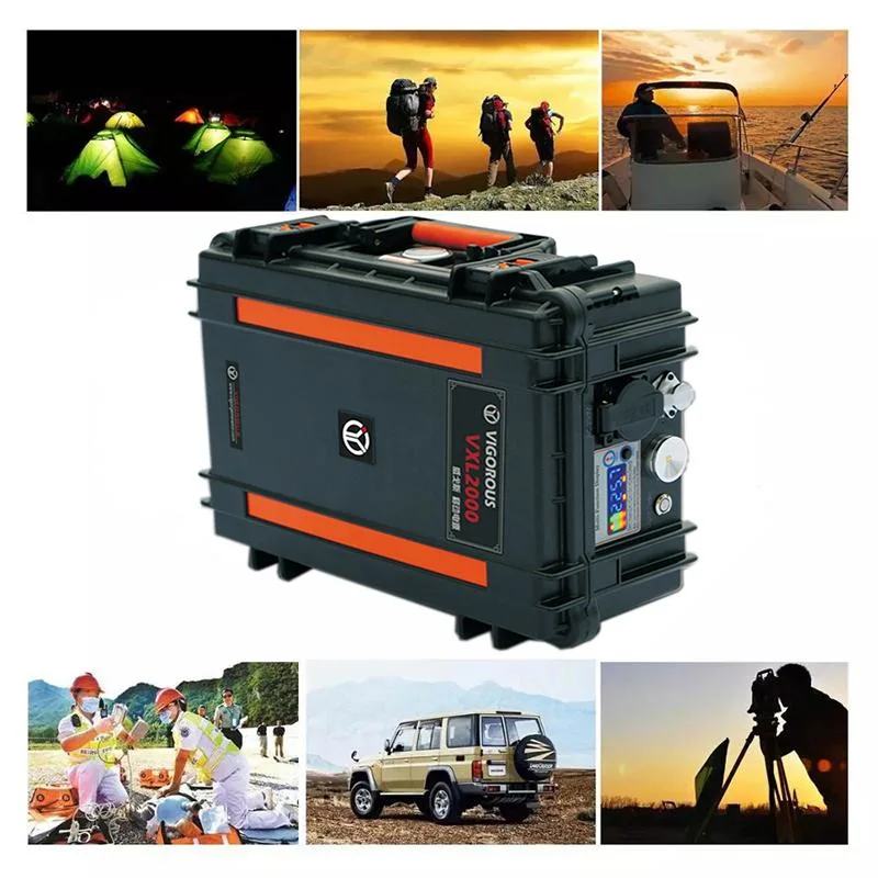 220V 110V Pure Sine Wave Solar Power Generator with Rechargeable Backup Power for Home Office