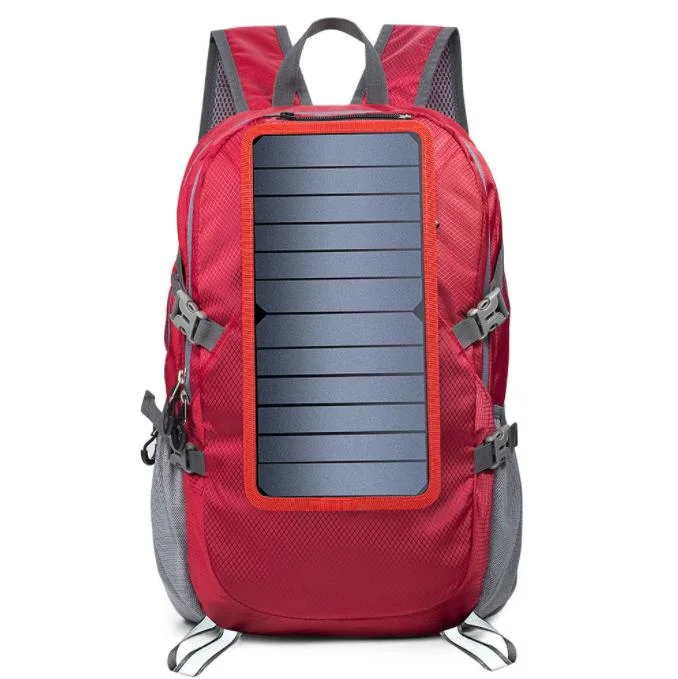 Outdoor Sports Solar Folding Bag Travel Mountaineering Hiking Bag Men and Women Charging Backpack