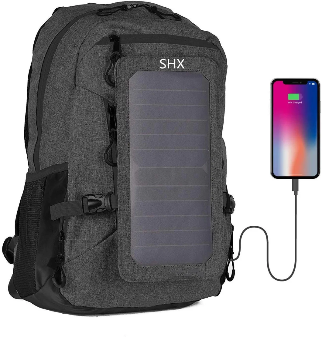 Solar Backpack Laptop Backpacks Solar Panel Charger Business Tablets Travel Backpacks for Men Women