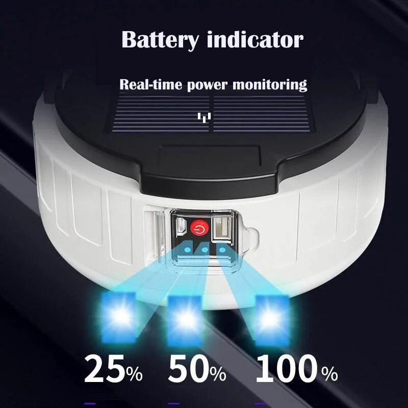 Solar USB Rechargeable Emergency Light Portable Solar Lights Camping Lantern LED Night Light Tent Outdoor Solar Light